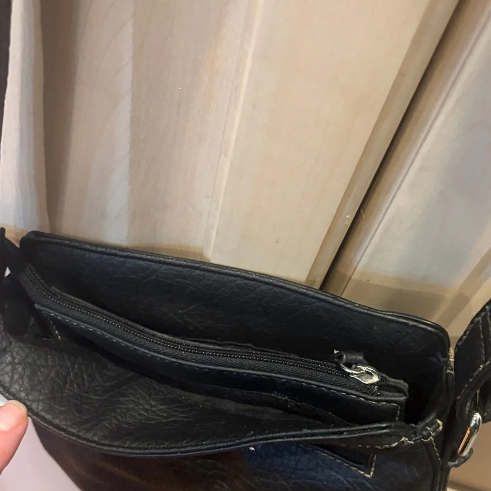 Rossetti Black Crossbody  Bag